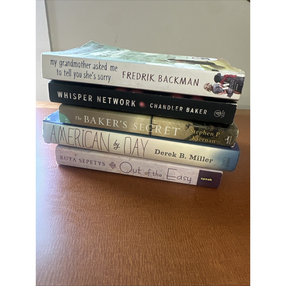 Summer Reading Fiction Book Lot: Fredrik Backman, Miller, Baker